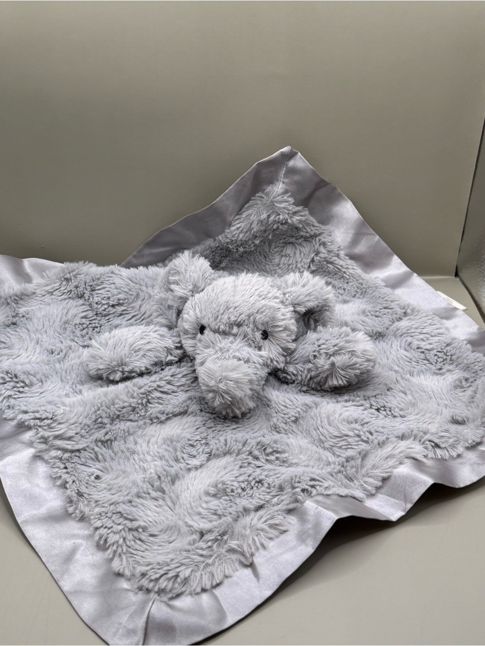 Cloud Island Elephant Baby Lovey Security Blanket Baby Soother Plush